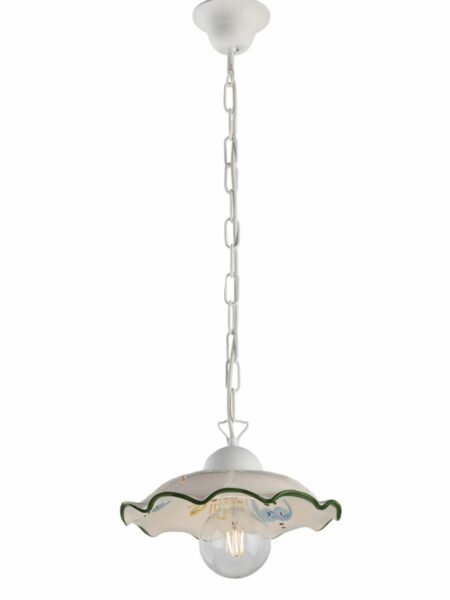 Lampadari Ceramica Decorata Made Italy Napoli