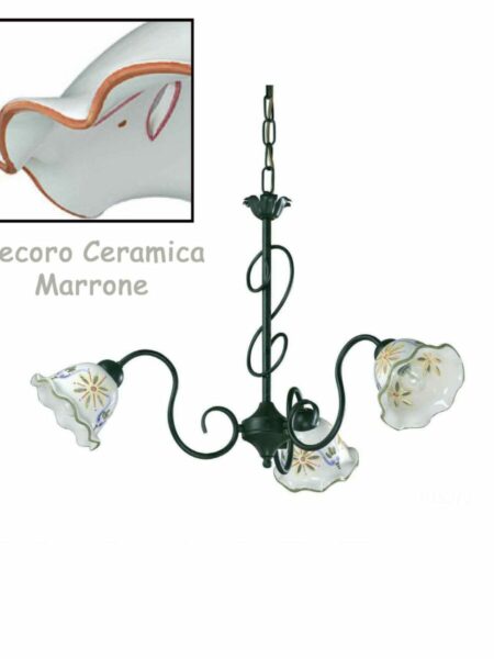 Lampadari Ceramica Fabbrica Napoli Made in Italy