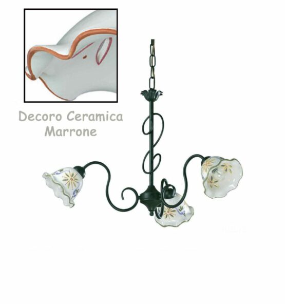 Lampadari Ceramica Fabbrica Napoli Made in Italy