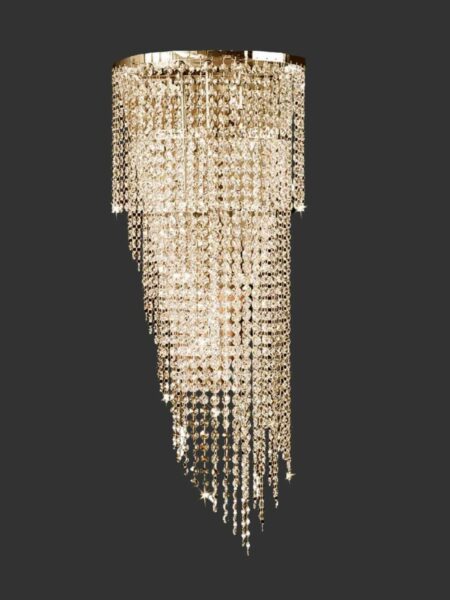 Applique Strass Cristallo Oro Lucido