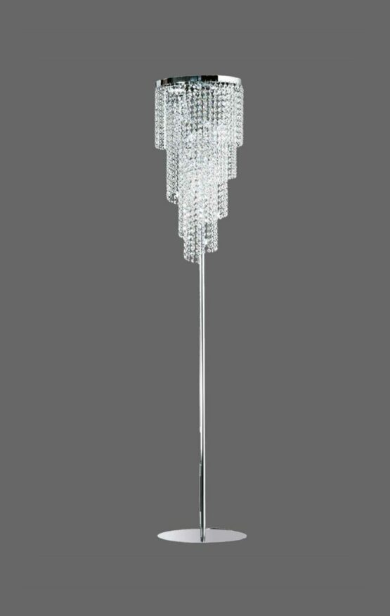 Lampada da Terra Piantana Cristallo Strass