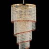 Lampadario Salone Strass Ambra