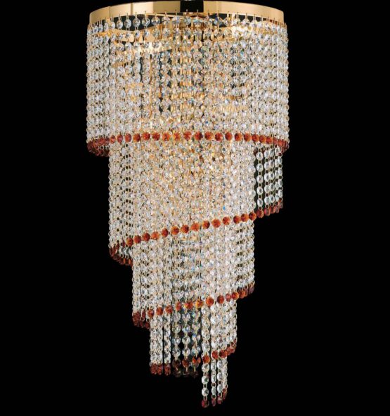 Plafoniera Strass Ambra Salone
