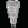Applique Camera Pranzo Cromo Cristalli Strass