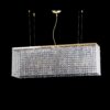 Lampadario Salone Oro Cristallo Strass