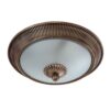 Plafoniera Ottone Lavorato Bronzo cm 40