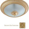 Plafoniera Ottone Lavorato Oro Francese cm 50