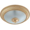Plafoniera Ottone Lavorato Oro Satinato cm 50