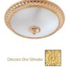 Plafoniera Oro Satinato Ottone Lavorato cm 40