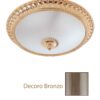 Plafoniera Bronzo Ottone Lavorato cm 40