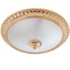 Plafoniera Oro Lucido Ottone Lavorato cm 50