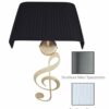 Applique Nota Musicale Nikel Spazz Paralume Tessuto Pongè Bianco