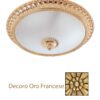 Plafoniera Oro Francese Ottone Lavorato cm 40
