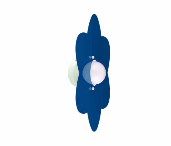Applique Azzurro Fiore Camerette Bambini - immagine 2