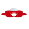 Applique Rosso Fiore Camerette Bambini