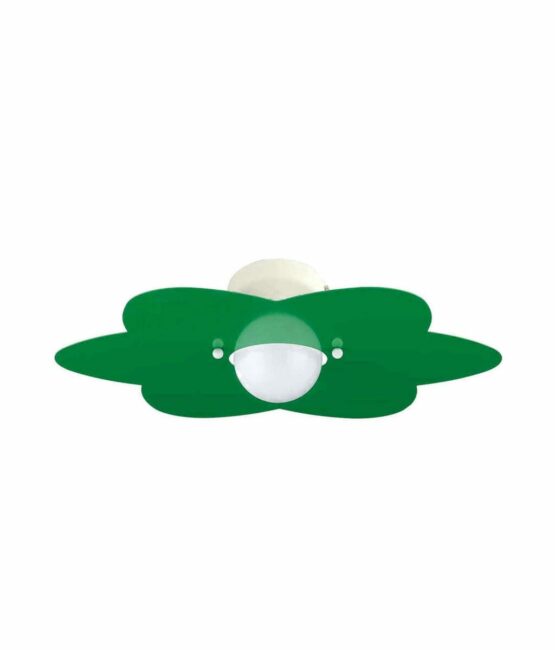 Applique Verde Mela Fiore Camerette Bambini