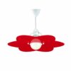 Lampadario Fiore Camerette Bambini Rosso