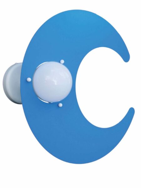 Plafoniera Luna Azzurro Cameretta Bambini