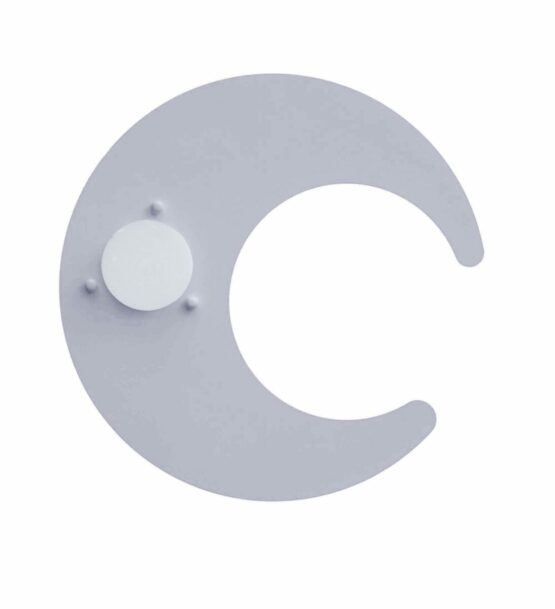 Plafoniera Luna Grigio Argento Cameretta Bambini