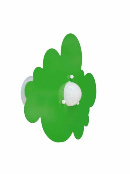 Applique Plafoniera Verde Mela Nuvola Cameretta Bambini