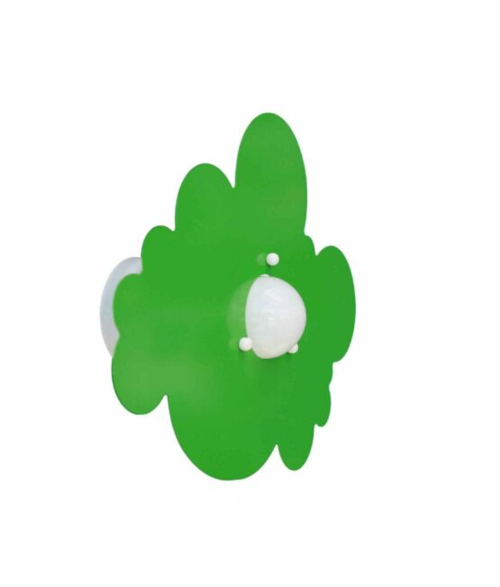 Applique Plafoniera Verde Mela Nuvola Cameretta Bambini