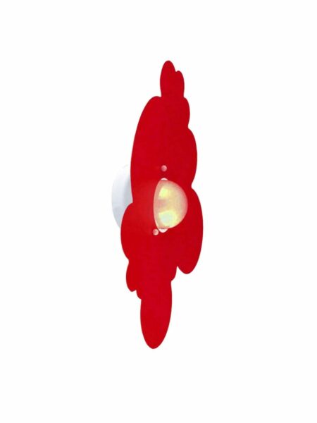 Applique Plafoniera Nuvola Rosso Stanzetta Bambini
