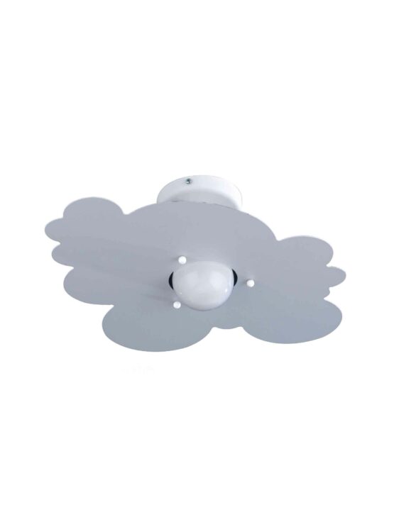 Applique Plafoniera Grigio Argento Nuvola Cameretta Bambini