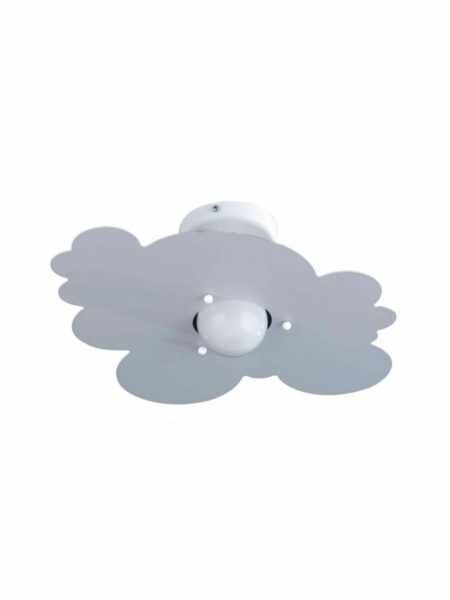 Applique Plafoniera Grigio Argento Nuvola Cameretta Bambini