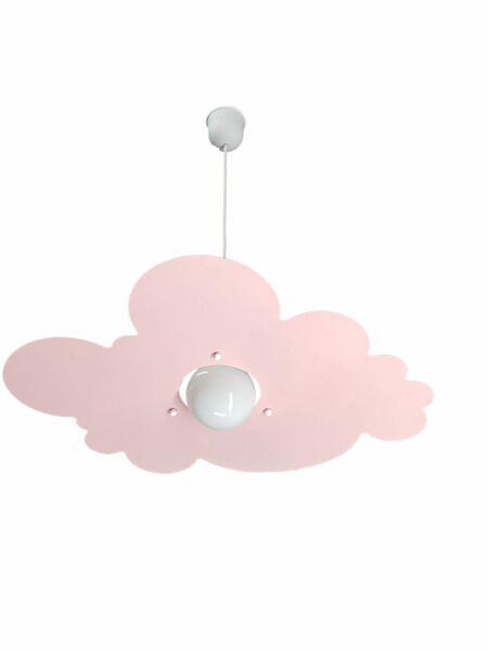 Lampadario Sospensione Rosa Nuvola Camerette Bambini