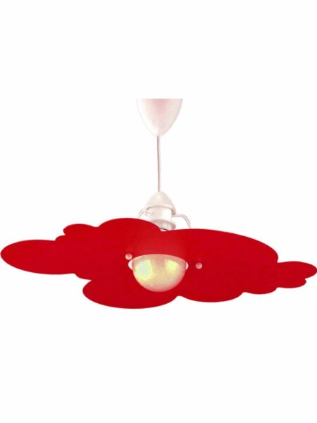 Lampadario Sospensione Rosso Nuvola Camerette Bambini