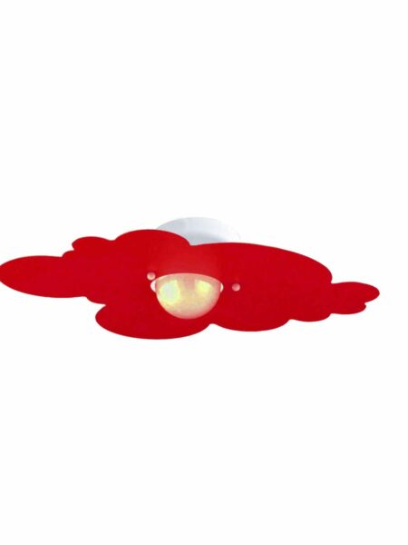Plafoniera Nuvola Rosso Camerette Bambini