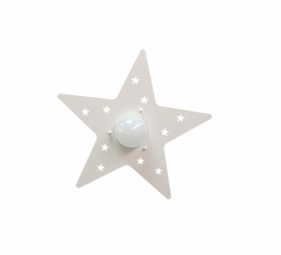 Applique Bianco Stella Cameretta Bambini