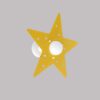 Applique Stella Giallo per Cameretta