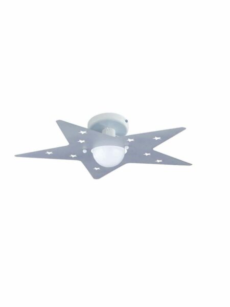 Plafoniera Lampadario Argento Laccato Camerette