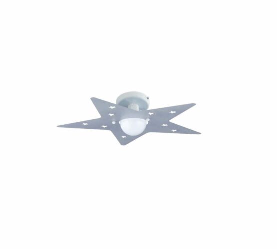 Plafoniera Lampadario Argento Laccato Camerette
