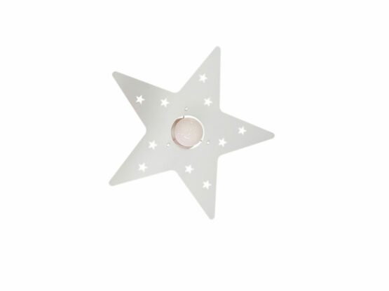 Plafoniera Lampadario Stella Bianco Camerette Bambini