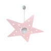 Lampadario Sospensione Rosa Stella Camerette Bambini