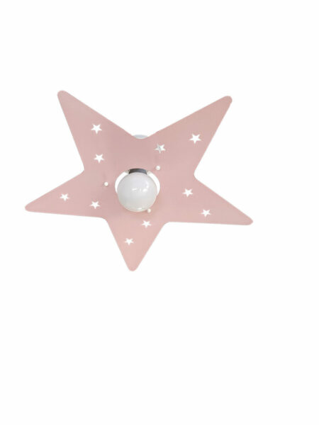 Plafoniera Rosa Stella Camerette Bambini