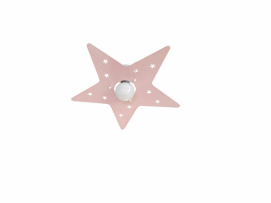 Plafoniera Rosa Stella Camerette Bambini