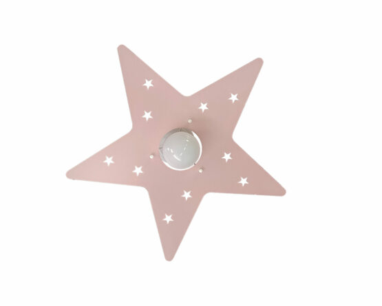 Plafoniera Rosa Stella Camerette Bambini