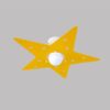 Plafoniera Stella Giallo per Cameretta