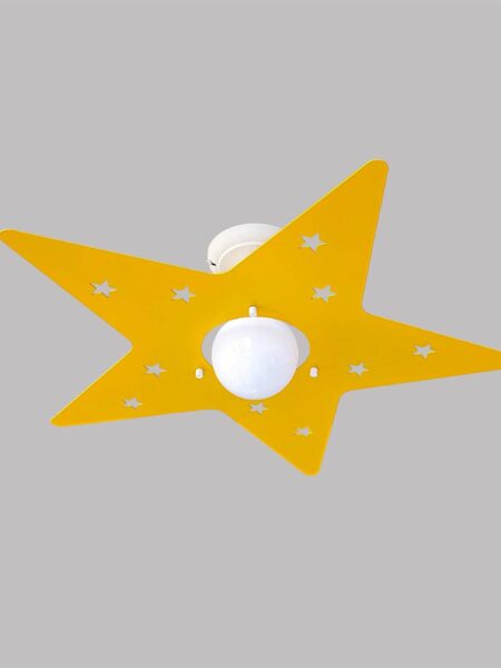 Plafoniera Stella Giallo per Cameretta