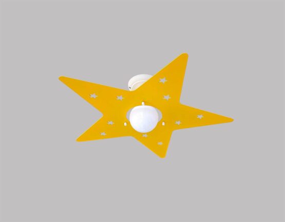 Plafoniera Stella Giallo per Cameretta