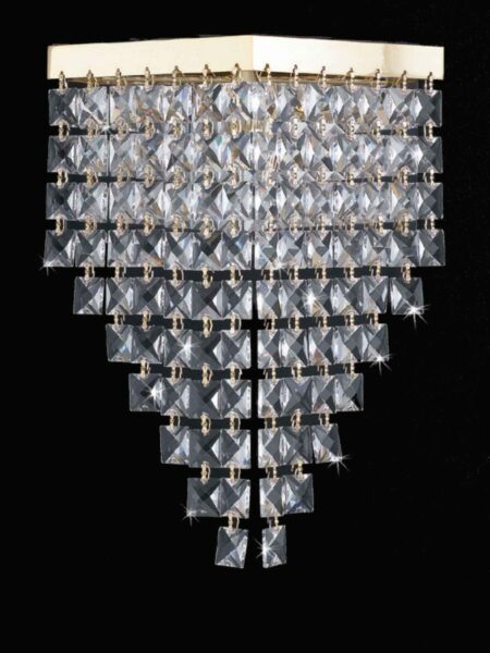 Applique Strass Cristallo Asfour Oro Lucido