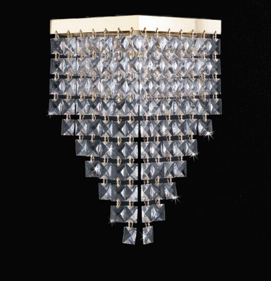 Applique Strass Cristallo Asfour Oro Lucido