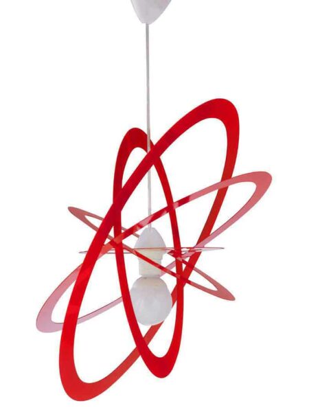 Lampadario Sospensioni Camerette Bambini Rosso