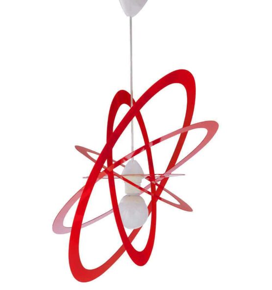 Lampadario Sospensioni Camerette Bambini Rosso