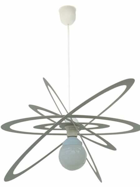 Lampadario Sospensione Grigio Argento Cameretta Bambini