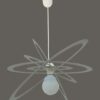 Lampadario Sospensione Grigio Argento Cameretta Bambini