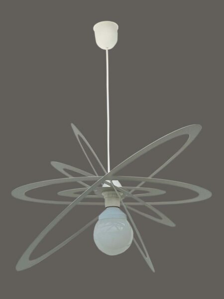 Lampadario Sospensione Grigio Argento Cameretta Bambini